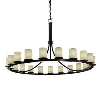 Dakota 21-Light 1-Tier Ring Chandelier (254|POR-8716-10-SAWT-MBLK)