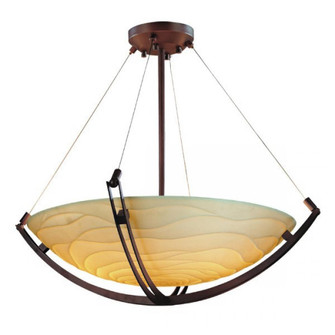 24'' Pendant Bowl w/ Crossbar (254|PNA-9722-35-WAVE-DBRZ)