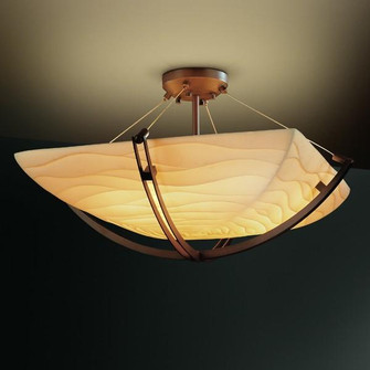 24'' Semi-Flush Bowl w/ Crossbar (254|PNA-9712-35-WAVE-DBRZ)