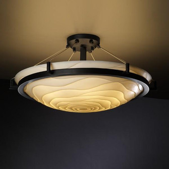 24'' Round Bowl Semi-Flush w/ Ring (254|PNA-9682-35-WAVE-DBRZ)
