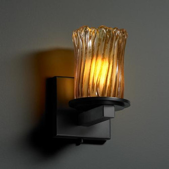 Dakota 1-Light Wall Sconce (254|GLA-8771-16-CLRT-MBLK)