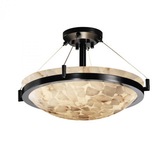 18'' Round Semi-Flush Bowl w/ Ring (254|ALR-9681-35-MBLK)