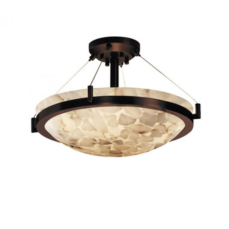 18'' Round Semi-Flush Bowl w/ Ring (254|ALR-9681-35-DBRZ)