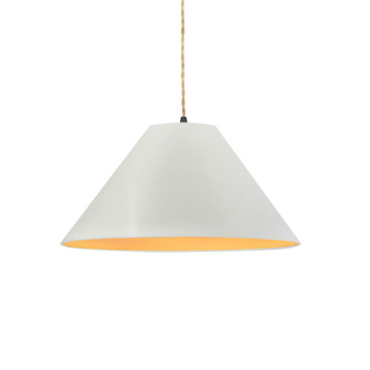 Large Avola 1-Light Pendant (254|CER-6645-MTGD-MBLK-BEIG-TWST-LED1-700)