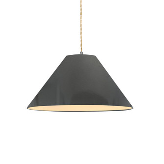 Large Avola 1-Light Pendant (254|CER-6645-GRY-NCKL-BEIG-TWST)
