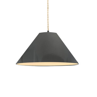 Large Avola 1-Light Pendant (254|CER-6645-GRY-MBLK-BEIG-TWST-LED1-700)