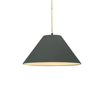 Small Avola 1-Light Pendant (254|CER-6640-PWGN-MBLK-BEIG-TWST-LED1-700)