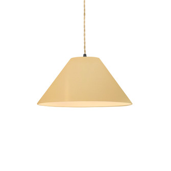 Small Avola 1-Light Pendant (254|CER-6640-MYLW-MBLK-BEIG-TWST-LED1-700)