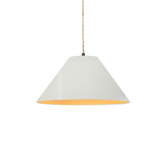 Small Avola 1-Light Pendant (254|CER-6640-MTGD-MBLK-BEIG-TWST)