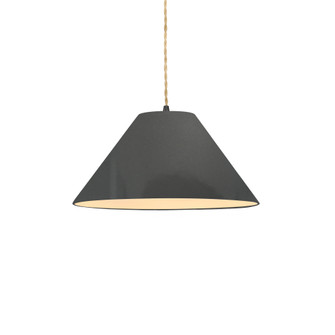 Small Avola LED 1-Light Pendant (254|CER-6640-GRY-MBLK-BEIG-TWST-LED1-700)