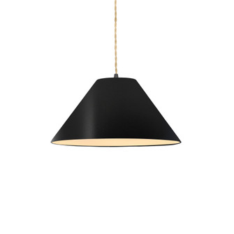 Small Avola 1-Light Pendant (254|CER-6640-CRB-MBLK-BEIG-TWST)