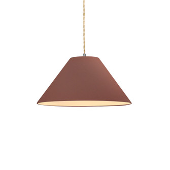 Small Avola 1-Light Pendant (254|CER-6640-CLAY-NCKL-BEIG-TWST-LED1-700)