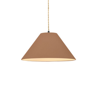 Small Avola 1-Light Pendant (254|CER-6640-ADOB-MBLK-BEIG-TWST-LED1-700)