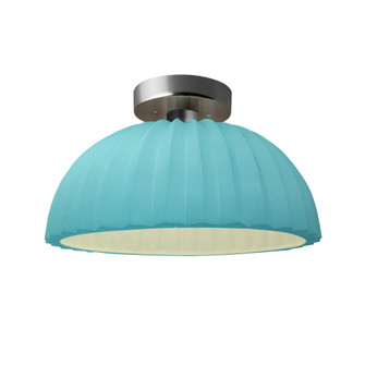 Pleated Dome Semi-Flush (254|CER-6623-RFPL-NCKL-LED1-700)