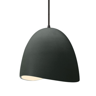 Medium Brisa 1-Light Pendant (254|CER-6613-PWGN-MBLK-BKCD-LED1-700)