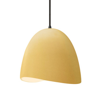 Medium Brisa 1-Light Pendant (254|CER-6613-MYLW-MBLK-BKCD-LED1-700)