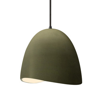 Medium Brisa 1-Light Pendant (254|CER-6613-MGRN-MBLK-BKCD-LED1-700)