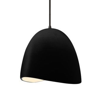 Medium Brisa 1-Light Pendant (254|CER-6613-CRB-MBLK-BKCD-LED1-700)