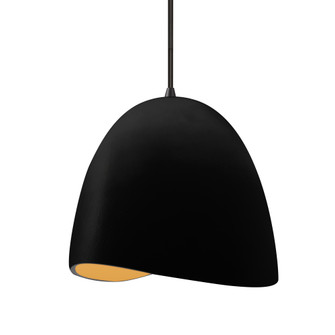 Medium Brisa 1-Light Pendant (254|CER-6613-CBGD-MBLK-BKCD-LED1-700)