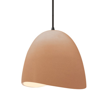 Medium Brisa 1-Light Pendant (254|CER-6613-ADOB-MBLK-BKCD)