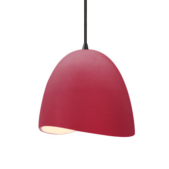 Small Brisa 1-Light Pendant (254|CER-6610-CRSE-MBLK-BKCD-LED1-700)