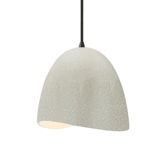 Small Brisa 1-Light Pendant (254|CER-6610-CRK-MBLK-BKCD)