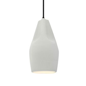 Tall Crease 1-Light Pendant (254|CER-6597-MAT-MBLK-BKCD-LED1-700)