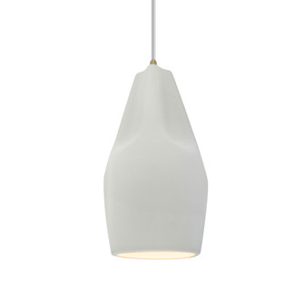 Tall Crease 1-Light Pendant (254|CER-6597-MAT-ABRS-WTCD-LED1-700)