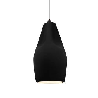 Tall Crease 1-Light Pendant (254|CER-6597-CRB-DBRZ-WTCD)