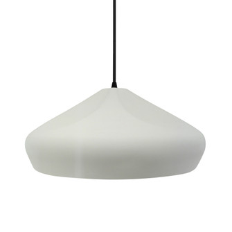 Large Crease 1-Light Pendant (254|CER-6595-MTGD-MBLK-BKCD)