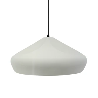Large Crease 1-Light Pendant (254|CER-6595-MTGD-MBLK-BKCD)