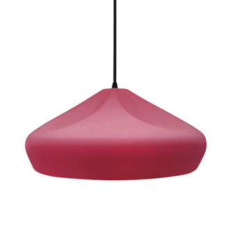 Large Crease 1-Light Pendant (254|CER-6595-CRSE-MBLK-BKCD-LED1-700)