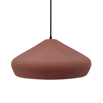 Large Crease 1-Light Pendant (254|CER-6595-CLAY-MBLK-BKCD)