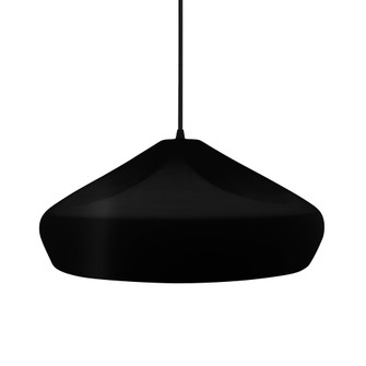 Large Crease 1-Light Pendant (254|CER-6595-CBGD-MBLK-BKCD-LED1-700)