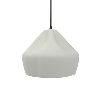 Small Crease 1-Light Pendant (254|CER-6590-MAT-MBLK-BKCD)