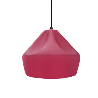 Small Crease 1-Light Pendant (254|CER-6590-CRSE-MBLK-BKCD-LED1-700)