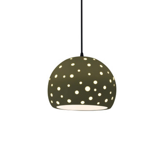 Small Globe 1-Light Pendant (254|CER-6580-MGRN-MBLK-BKCD-LED1-700)