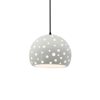Small Globe 1-Light Pendant (254|CER-6580-MAT-MBLK-BKCD-LED1-700)