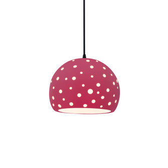 Small Globe 1-Light Pendant (254|CER-6580-CRSE-MBLK-BKCD-LED1-700)