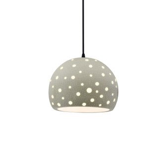 Small Globe 1-Light Pendant (254|CER-6580-CKC-MBLK-BKCD-LED1-700)
