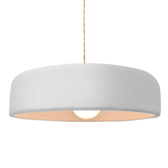 Large Spire 1-Light Pendant (254|CER-6575-WTWT-NCKL-BEIG-TWST)