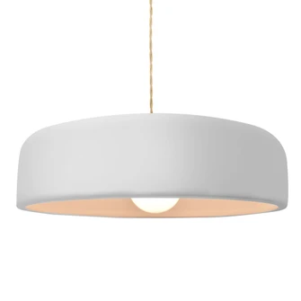 Large Spire 1-Light Pendant (254|CER-6575-WTWT-MBLK-BEIG-TWST)