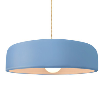 Large Spire 1-Light Pendant (254|CER-6575-SKBL-NCKL-BEIG-TWST)