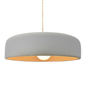 Large Spire 1-Light Pendant (254|CER-6575-MTGD-NCKL-BEIG-TWST)