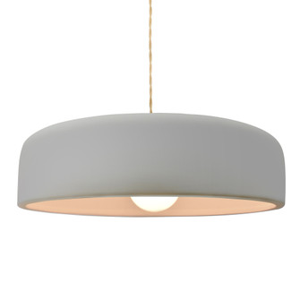 Large Spire 1-Light Pendant (254|CER-6575-MAT-MBLK-BEIG-TWST-LED1-700)