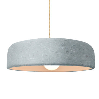 Large Spire 1-Light Pendant (254|CER-6575-CONC-MBLK-BEIG-TWST-LED1-700)