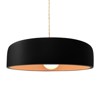 Large Spire 1-Light Pendant (254|CER-6575-CBGD-MBLK-BEIG-TWST-LED1-700)