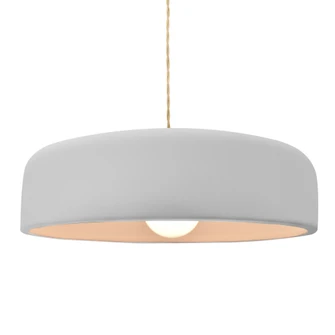 Large Spire 1-Light Pendant (254|CER-6575-BIS-NCKL-BEIG-TWST)