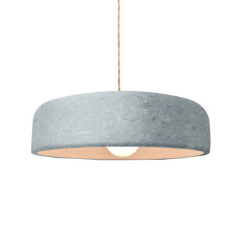 Medium Spire 1-Light Pendant (254|CER-6573-CONC-MBLK-BEIG-TWST)