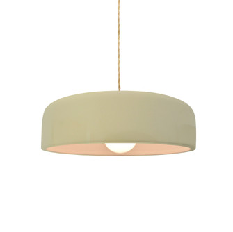 Small Spire 1-Light Pendant (254|CER-6571-VAN-NCKL-BEIG-TWST)